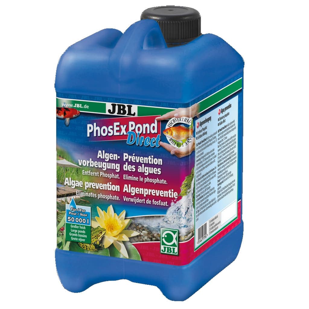 JBL PhosEx Pond Direct 2.5 L | Soluție pentru Prevenirea Apariției Algelor și Limpezirea Apei din Iaz