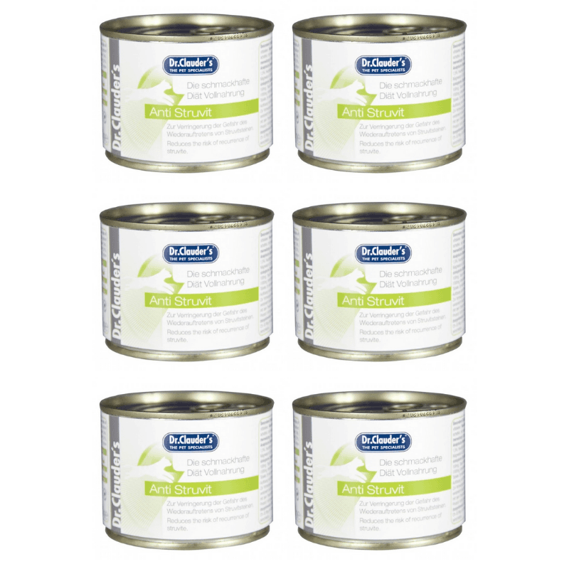 DR. CLAUDER'S Anti Struvit, Dieta Umeda Pentru Pisici cu Afectiuni Urinare, 6x200g