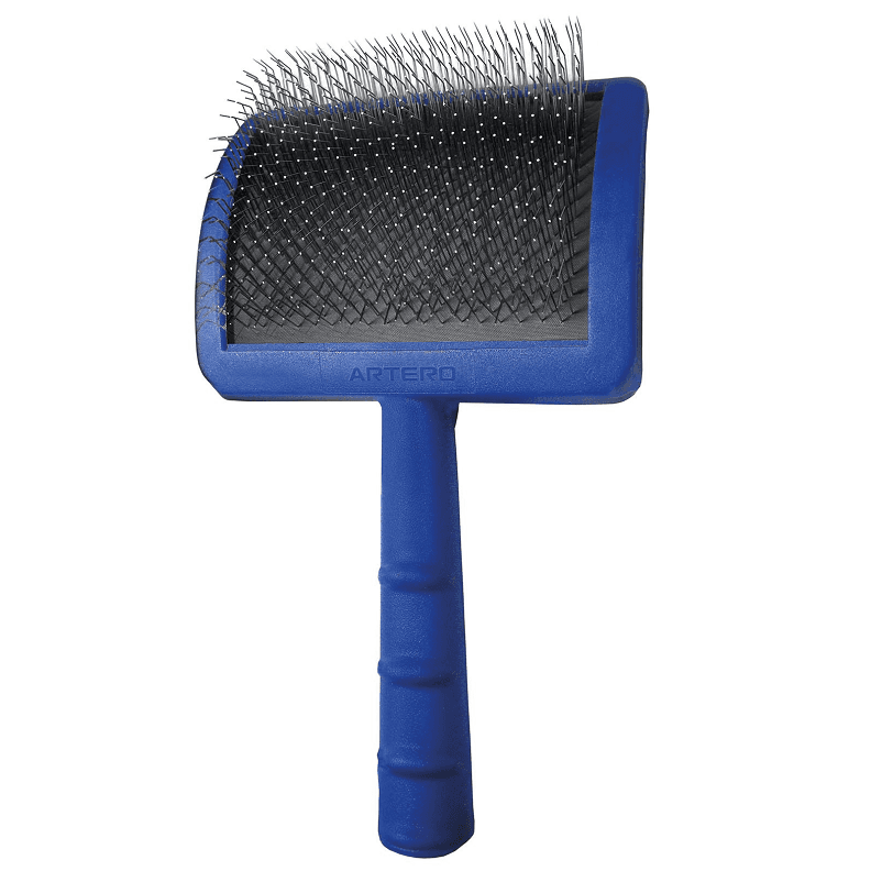 ARTERO Perie Slicker Profesionala Universala Mare, cu Pini Lungi, Pentru Blana Deasa, Maner Plastic, 10x8cm