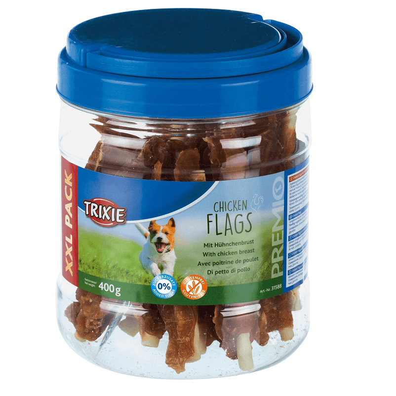 Recompensa Pentru Caini, Baton Piele Rulat cu Carne Pui 400g