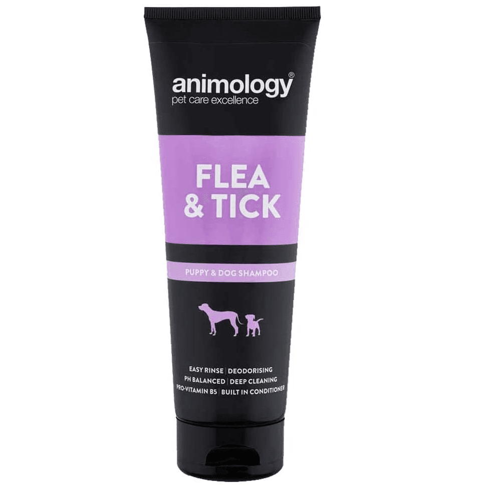 ANIMOLOGY Flea & Tick Sampon Vegan Antiparazitar Pentru Caini 250ml