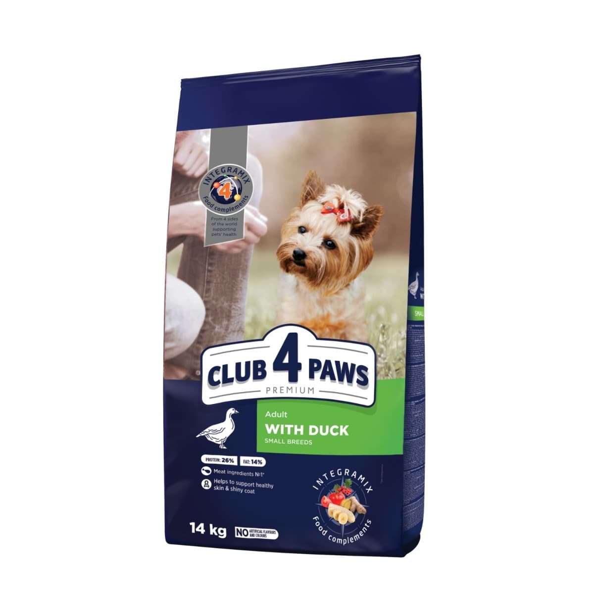 CLUB 4 PAWS Adult Mini cu Rata 14 kg | Hrana Uscata Premium pentru Caini Adulti de Talie Mica