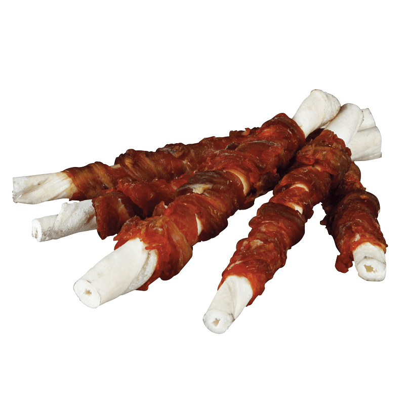 Recompensa Pentru Caini DENTAFUN Baton Rasucit cu Carne Bivol, 12cm