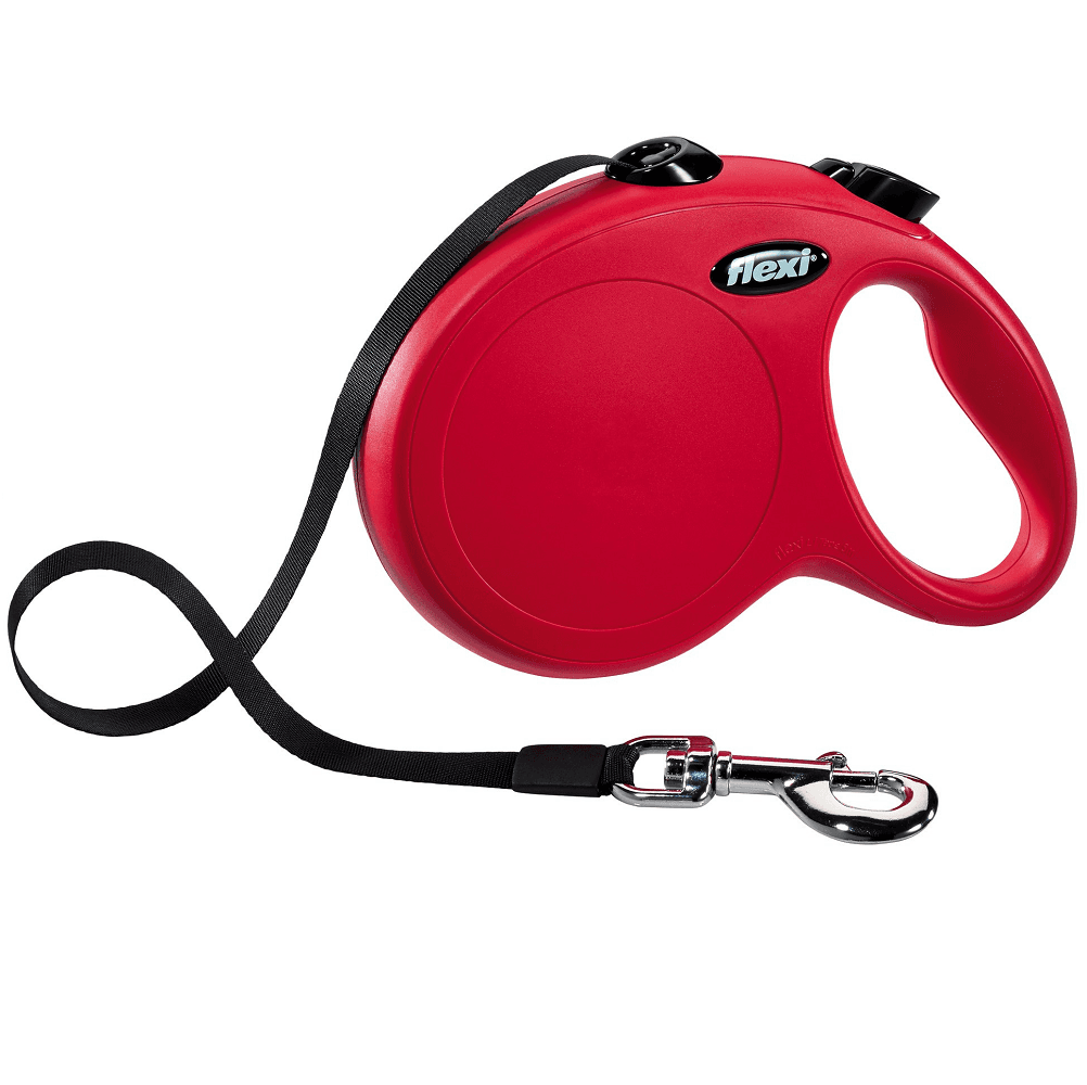 FLEXI New Classic L, Lesa Retractabila cu Banda, Pentru Caini Maxim 50kg, 5m