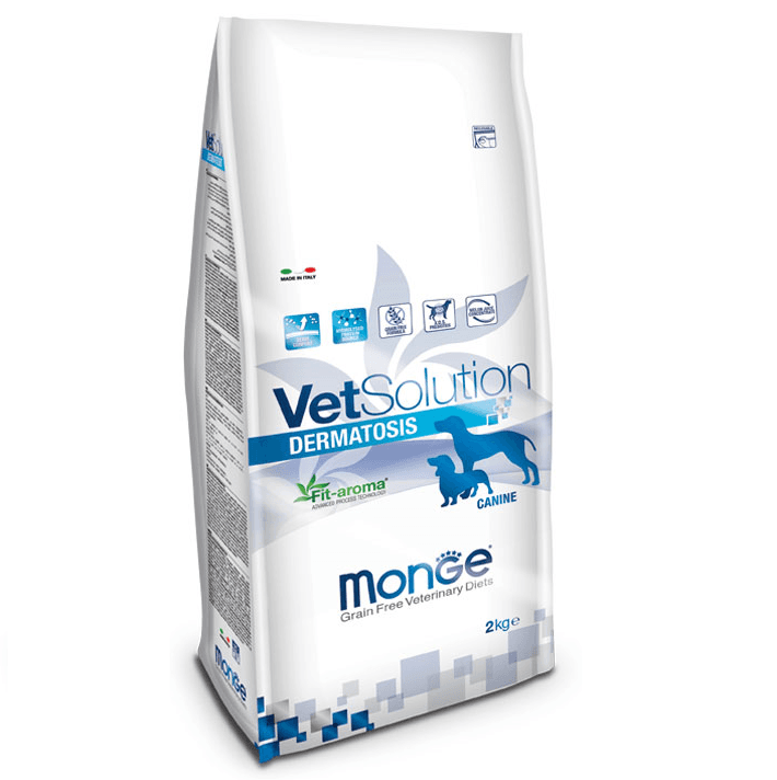 MONGE VETSOLUTION Dermatosis Canine, Hrana Uscata Pentru Caini cu Afectiuni Dermatologice