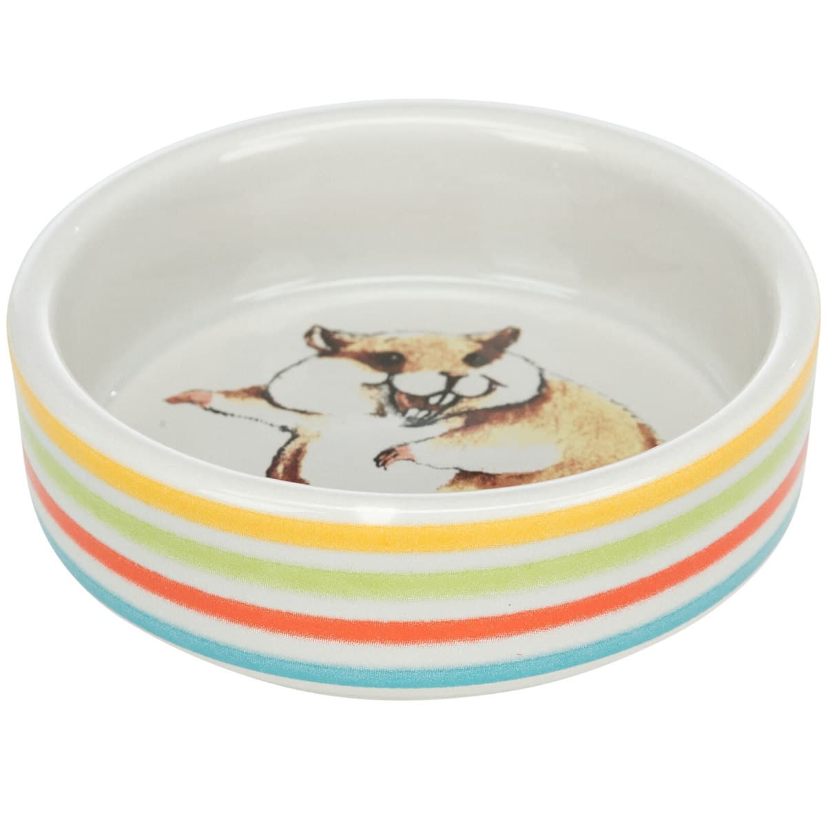 Castron Ceramic Multicolor Pentru Hamsteri, 80ml