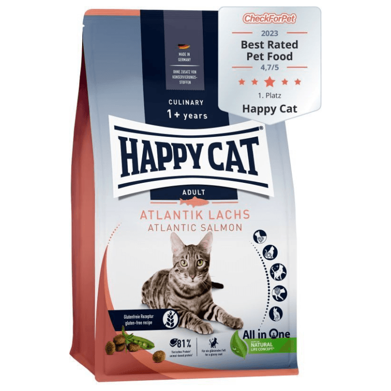 HAPPY CAT Culinary Adult cu Somon de Atlantic și Legume