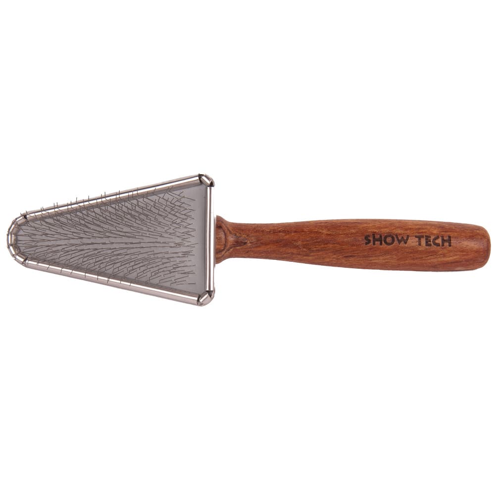 SHOW TECH Extra Life Rosewood Slicker Triangular, Perie Profesionala Caini, Orice Tip de Blana