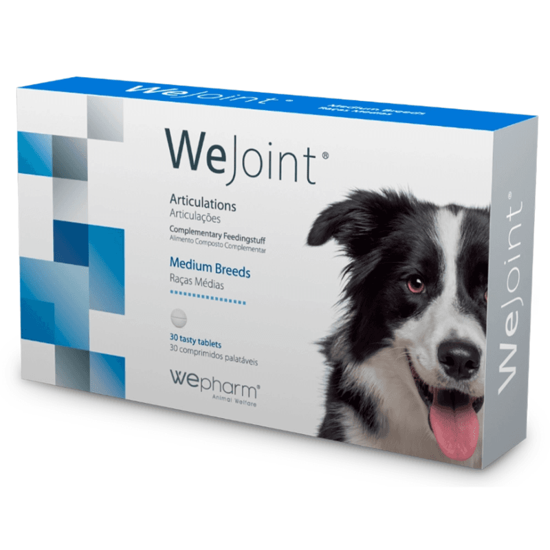 WePHARM WeJoint Medium Breeds 30 Comprimate – Supliment cu Glucozamina, Condroitina si MSM pentru Sustinerea Articulatiilor la Caini de Talie Medie