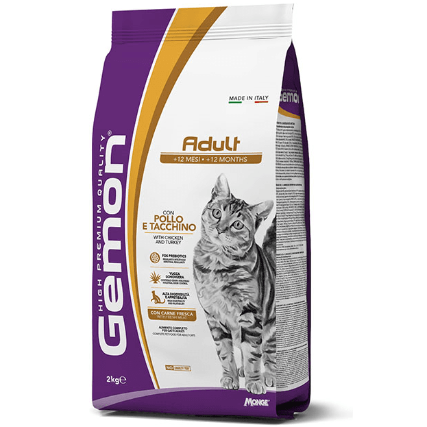 GEMON Cat Adult cu Pui și Curcan