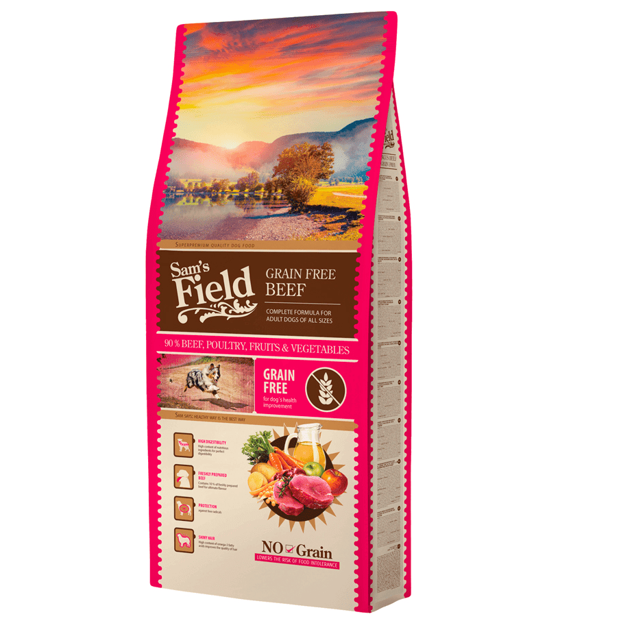 SAM'S FIELD Adult Grain-Free Beef 13 kg