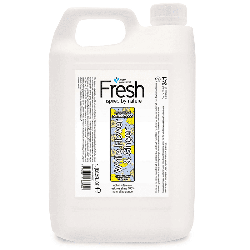 GROOM PROFESSIONAL Fresh White Flower & Ginger Shampoo 4 L