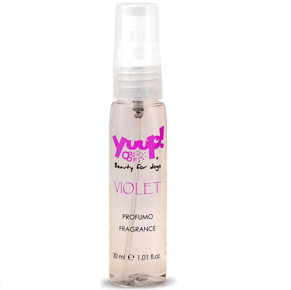 YUUP! Violet, Parfum Fara Alcool, cu Note Florale de Trandafiri, Iasomie, Liliac si Mosc, Pentru Caini si Pisici, 30ml