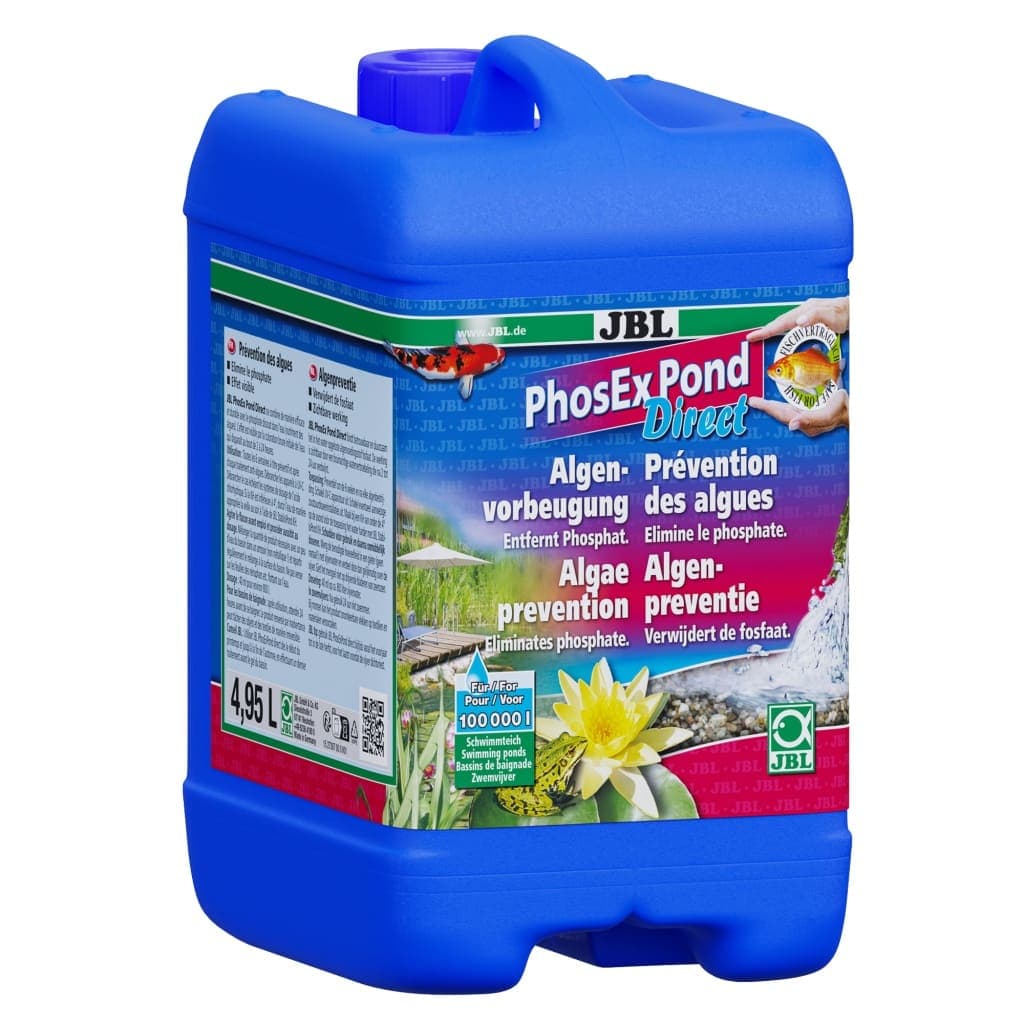 JBL PhosEx Pond Direct 4.95 L | Soluție pentru Prevenirea Apariției Algelor și Limpezirea Apei din Iaz