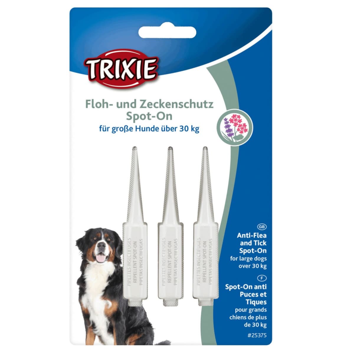 TRIXIE Pipete Antiparazitare Naturale Spot On Pentru Caini Peste 30kg, 3x5ml