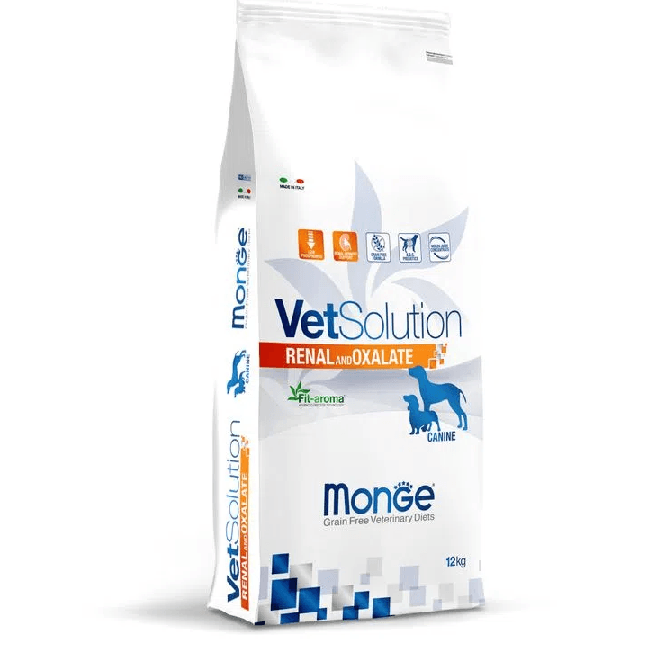 MONGE VETSOLUTION Renal Canine, Hrana Uscata Pentru Caini cu Afectiuni Renale, 12kg