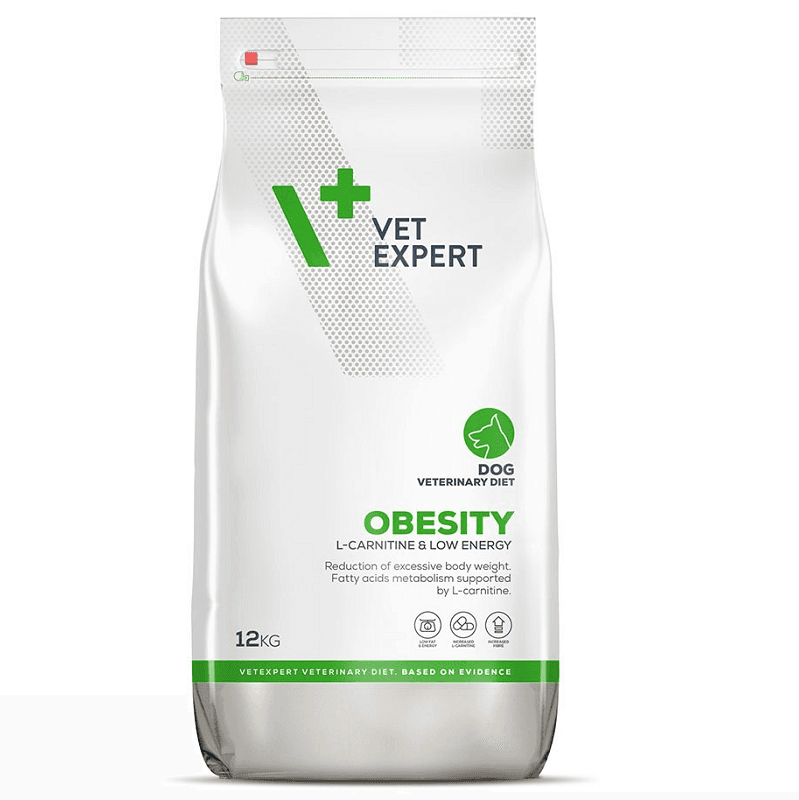 VETEXPERT 4T VETERINARY DIET Obesity, Hrana Uscata Caini Obezi, Managementul Greutatii, 12kg