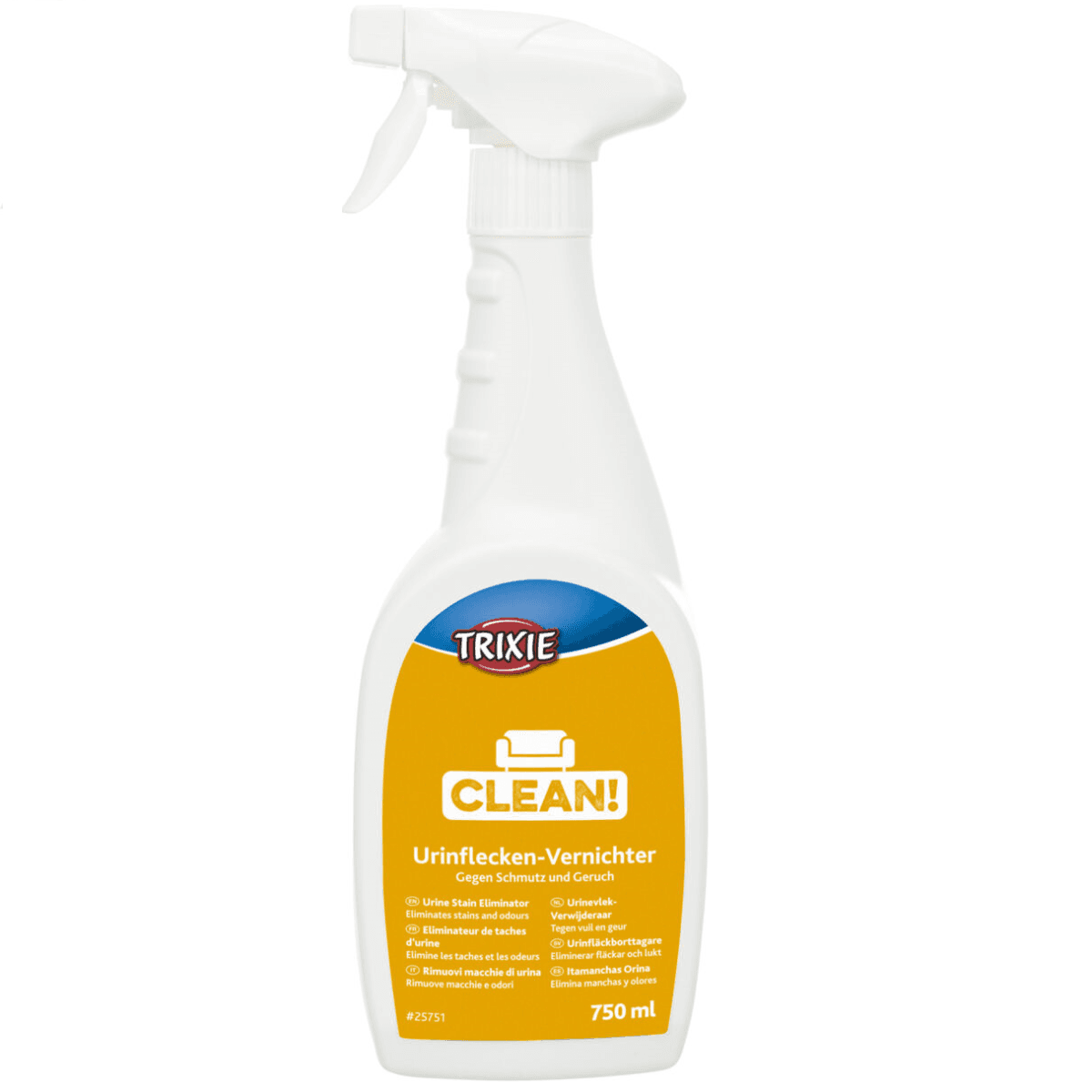TRIXIE Urine Stain Eliminator, Solutie de Curatare a Petelor de Urina si de Neutralizare a Mirosului, 750ml
