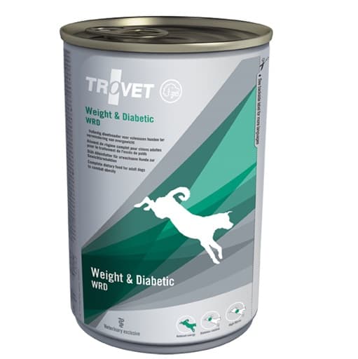 TROVET Weight & Diabetic Dog Conserva 400 g – Hrana Umeda Dietetica pentru Caini Supraponderali sau cu Diabet