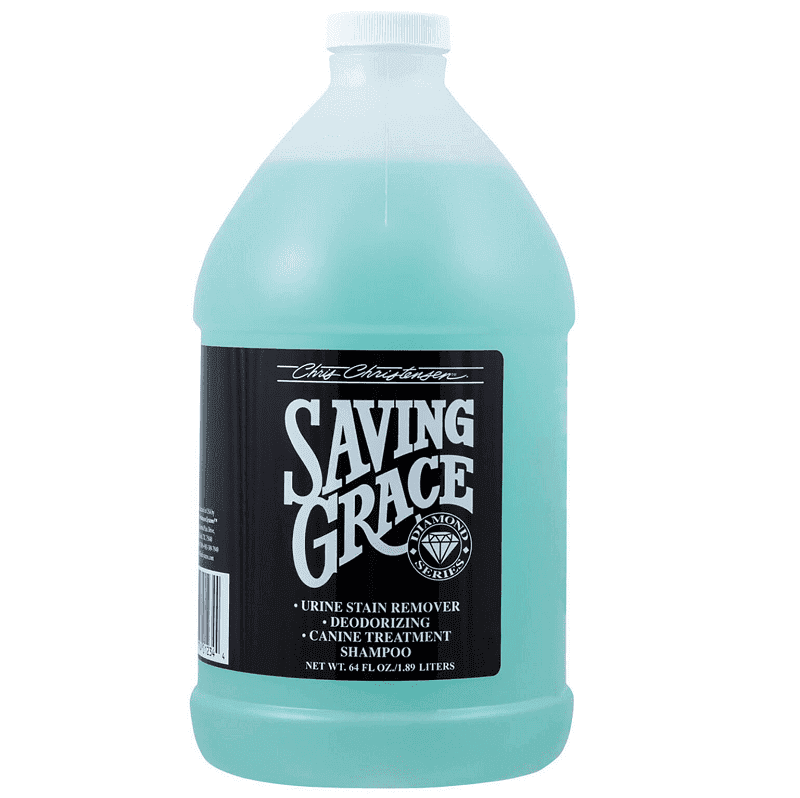 CHRIS CHRISTENSEN Systems Saving Grace Shampoo 1.9 L | Sampon Profesional pentru Caini si Pisici | Indeparteaza Petele si Mirosul de Urina din Blana