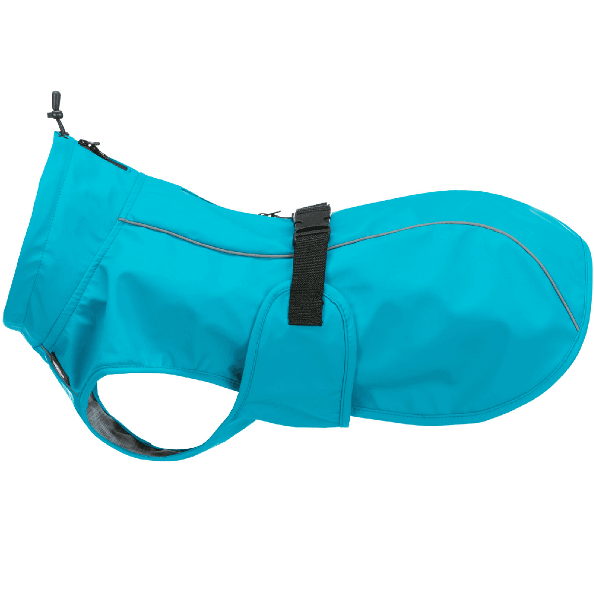 Pelerina de Ploaie Pentru Caini, VIMY Turcoaz, Marime S, Lungime Spate 40cm