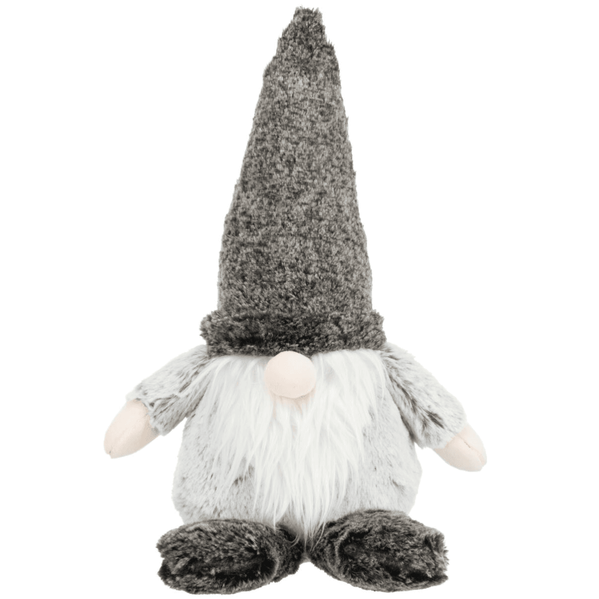 Jucarie Pisici, Pitic din Plus cu Sunet, Folie Fosnitoare si Catnip, 33cm