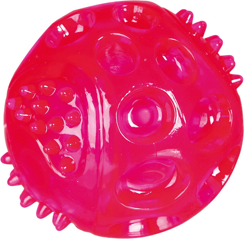 Minge Cauciuc Termoplastic cu Leduri Pentru Caini 7cm