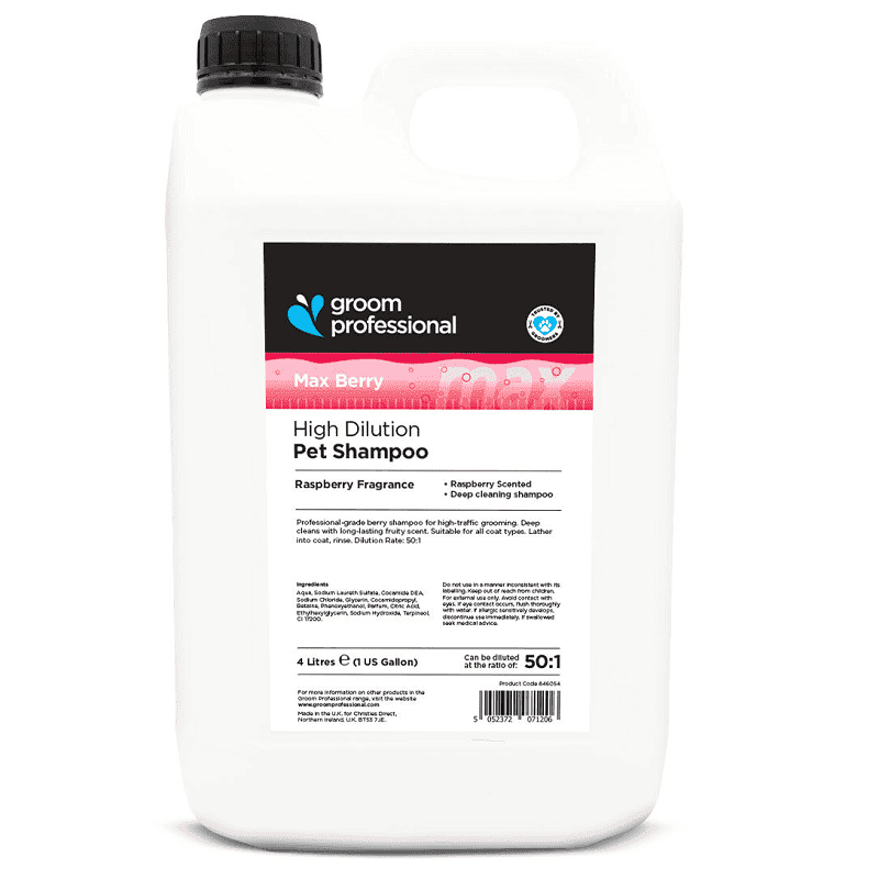 GROOM PROFESSIONAL Max Shampoo Berry 4 L
