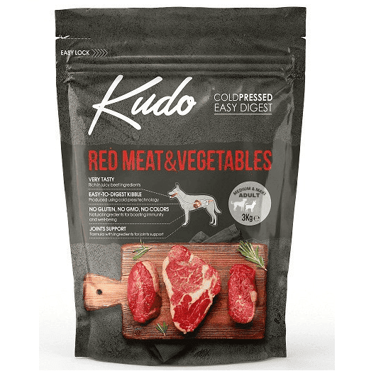 KUDO Adult Medium-Maxi Carne Rosie si Legume 3 kg