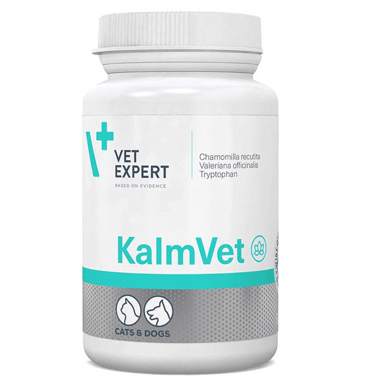 VET EXPERT KalmVet Twist Off, Supliment Antistress Pentru Caini si Pisici, 60capsule