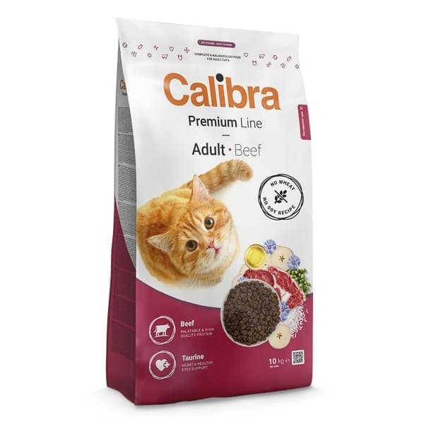 CALIBRA Cat Premium Line Adult cu Vită 10 kg
