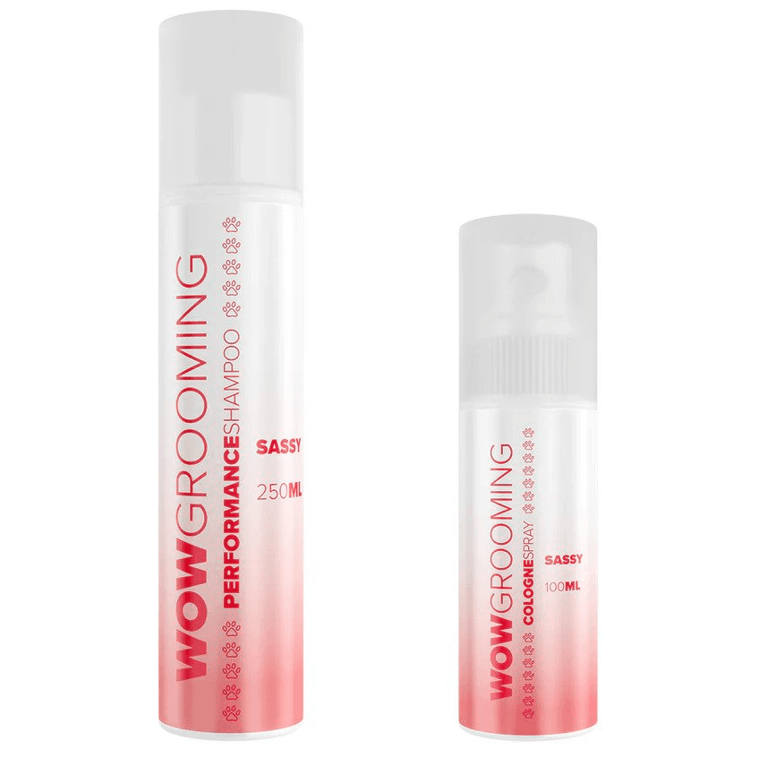 WOW GROOMING Sassy, Set Pentru Ingrijirea Blanii Cainilor, Sampon Lady Sassy 250ml si Parfum Lady Sass 100ml