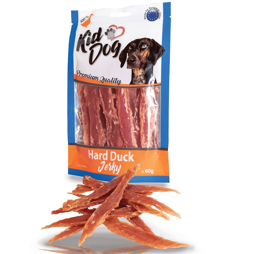 KIDDOG Piept de Rață pentru Câini, 80 g