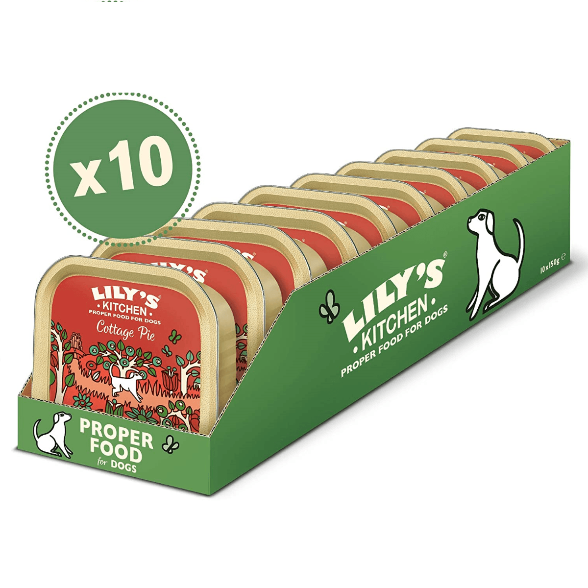 LILY'S KITCHEN Wild Campfire Stew, cu Vanat, Fazan si Somon, Set Conserve Hrana Umeda Fara Cereale Pentru Caini 10x150g