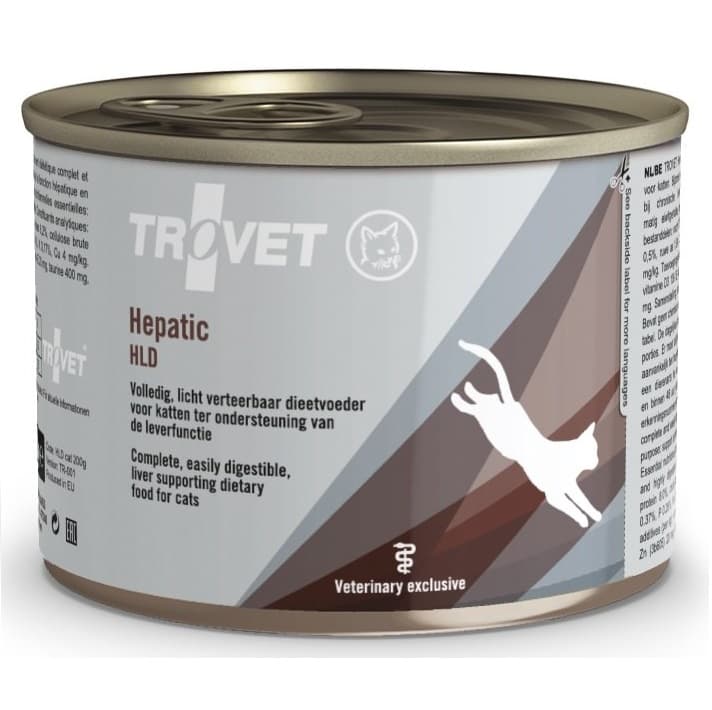 TROVET Hepatic Cat Conserva 200 g – Hrana Umeda Dietetica pentru Pisici cu Insuficienta Hepatica