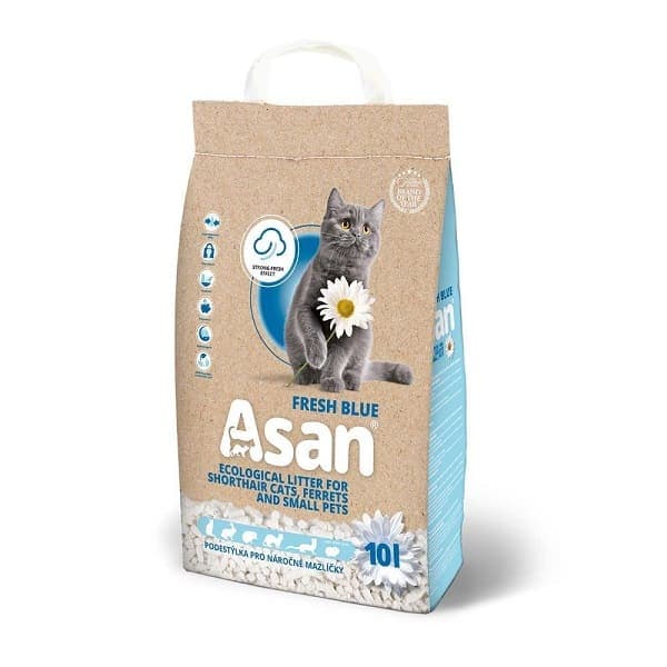 ASAN Cat Fresh Blue Asternut Ecologic pentru Litiera Pisicii 10 L