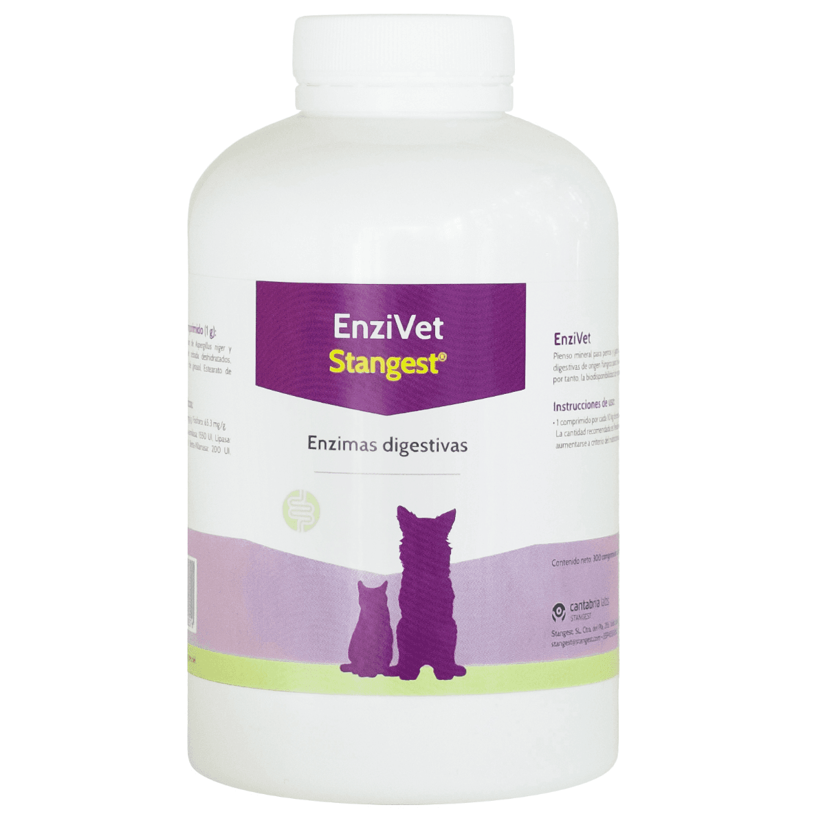 ENZIVET, Supliment Pentru Imbunatatirea Digestiei la Animale, 300 tablete