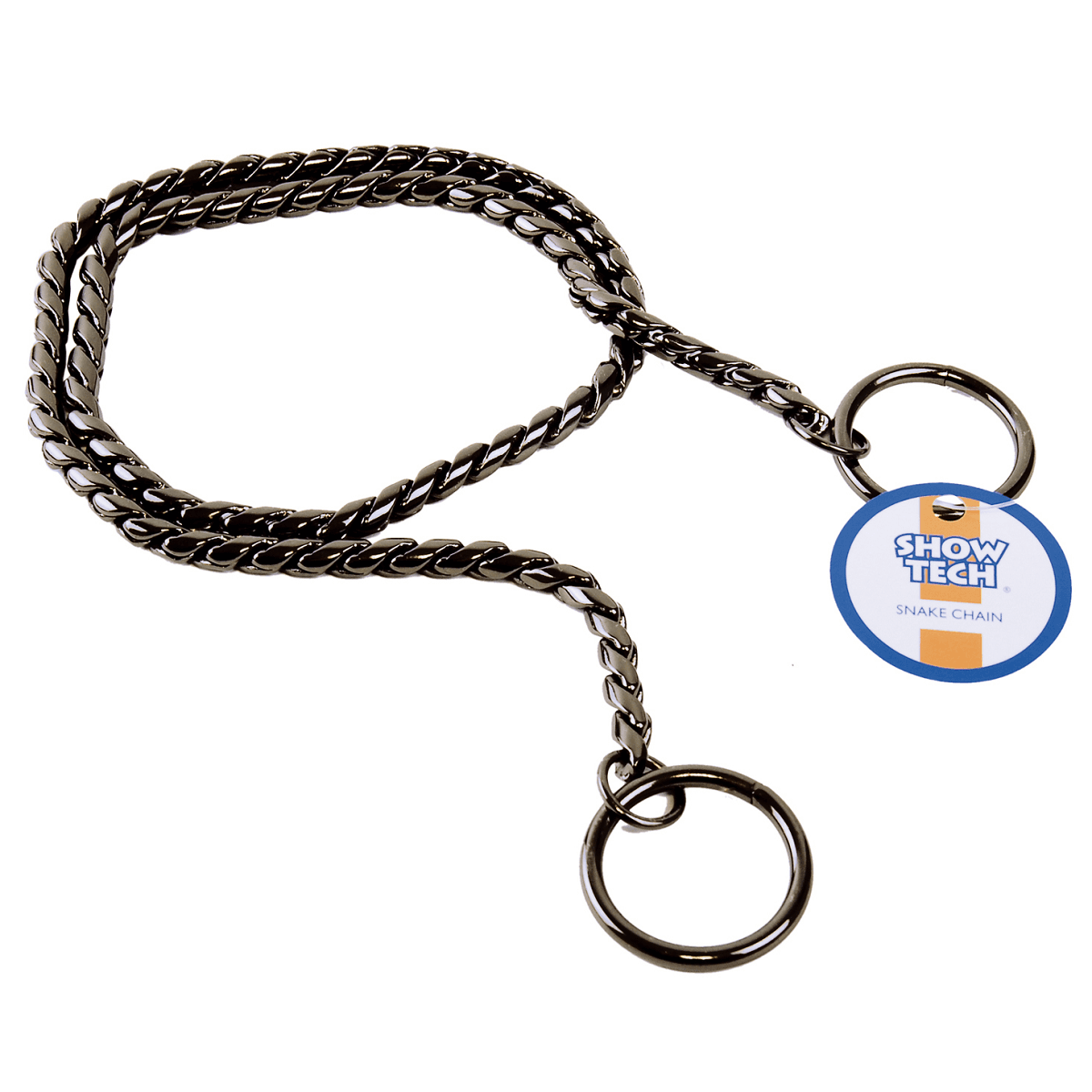 SHOW TECH Snake Chain, Zgarda Metalica Pentru Caini, Strangulanta, Antracit, 80cm