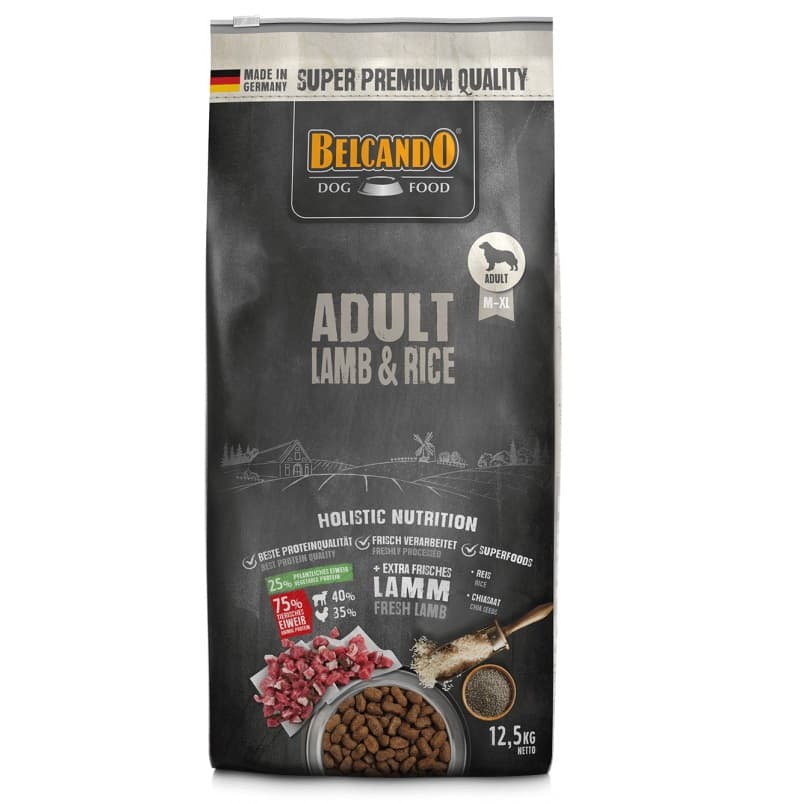 BELCANDO Adult, cu Miel si Orez, Hrana Uscata Pentru Caini, 12.5kg