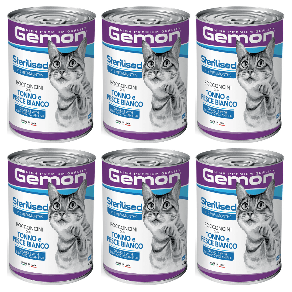 GEMON Cat Sterelised cu Ton si Peste Oceanic