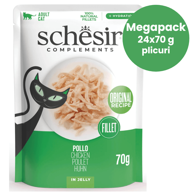 SCHESIR Cat File de Pui Megapack 24x70 g Plic