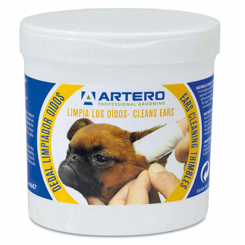 ARTERO EARS CLEANING, Servetele Umede Degetar, Igiena Urechilor Caine / Pisica, 50buc
