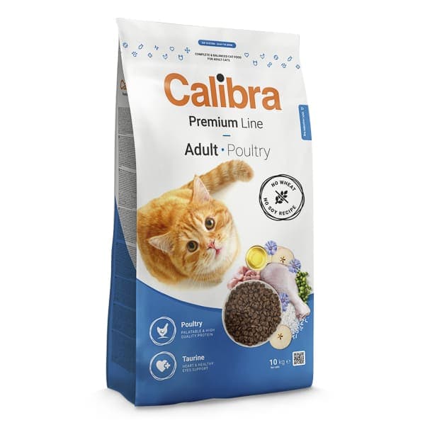 CALIBRA Cat Premium Line Adult cu Pasăre 10 kg