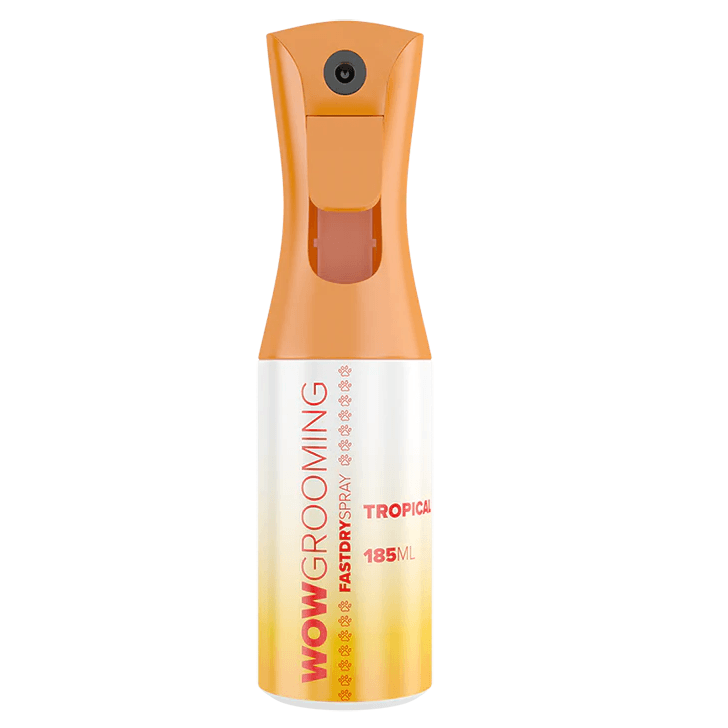 WOW GROOMING Fast Dry, Tropical, Spray Profesional, Pentru Uscarea Rapida a Blanii, 185ml