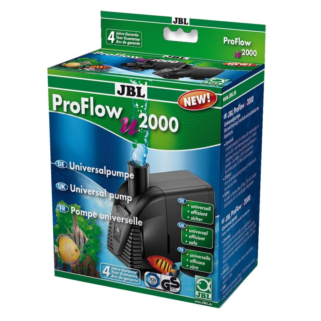JBL ProFlow u2000 | Pompă pentru Recircularea Apei în Acvarii și Acvaterarii, Debit 2000 L/h