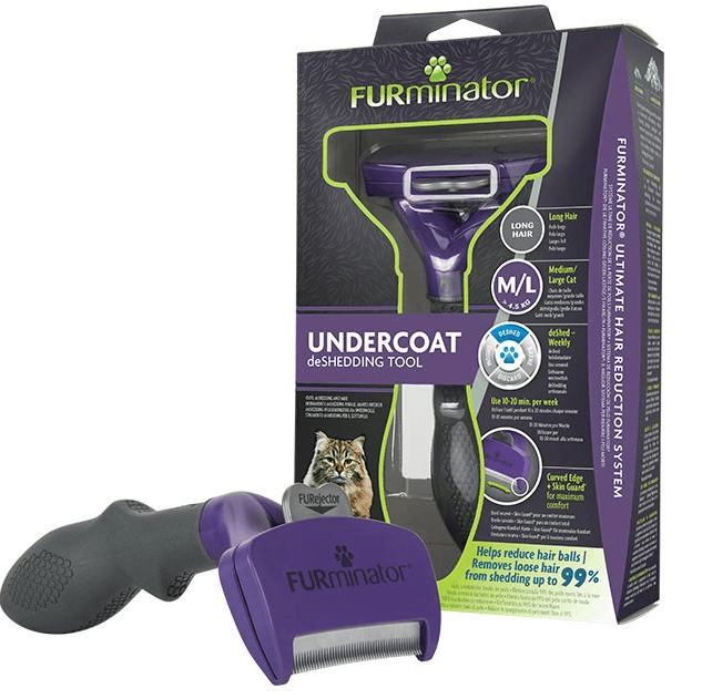 FURMINATOR Trimmer Profesional Pentru Pisici Mari (>4.5kg) cu Par Lung, Marime M-L