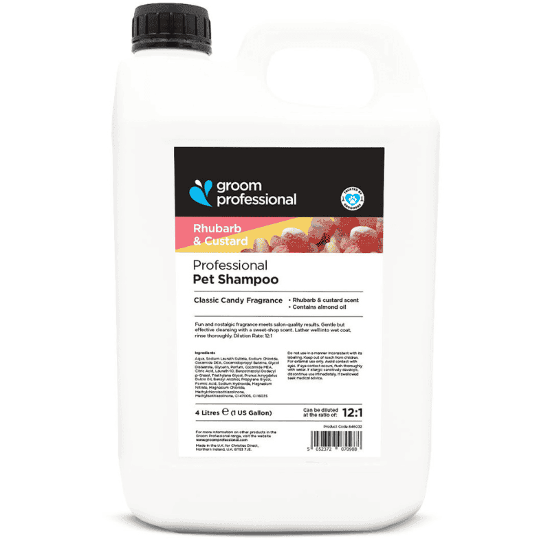 GROOM PROFESSIONAL Rhubarb & Custard Shampoo 4 L