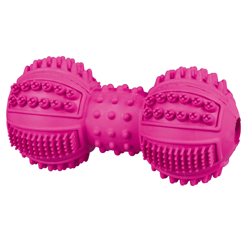 Jucarie Catei Juniori Haltera Cauciuc Natural 9cm