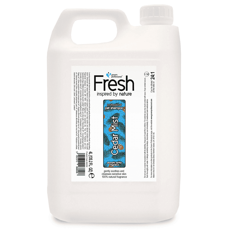 GROOM PROFESSIONAL Fresh Cedar Mist Shampoo 4 L