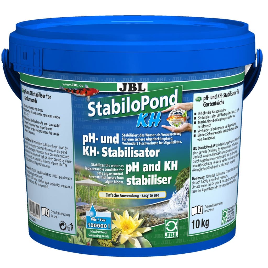JBL StabiloPond KH 10 kg | Stabilizator al Valorilor Durității Carbonatice KH și pH-ului în Apa din Iaz